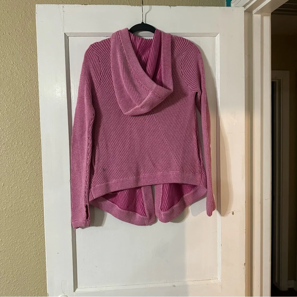 Ivivva By Lululemon Girls Size 14 To The Moon Pink One Snap Cardigan Hoodie
